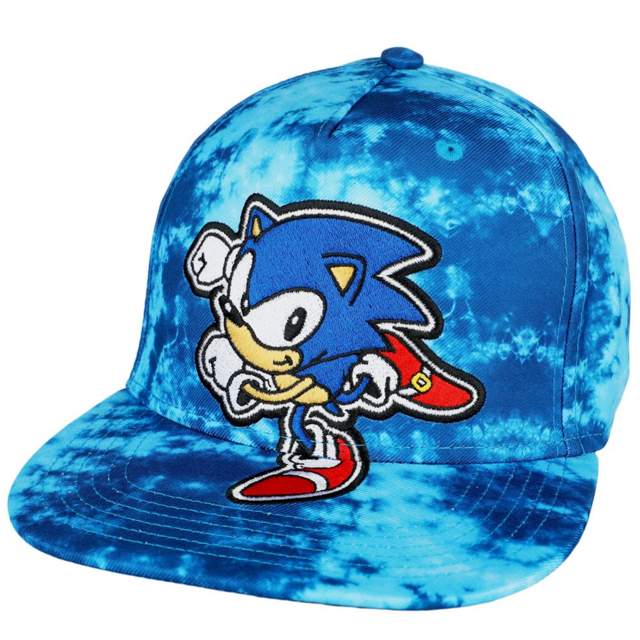 Sonic The Hedgehog Youth Tie Dye Pre-Curved Bill Snapback Hat